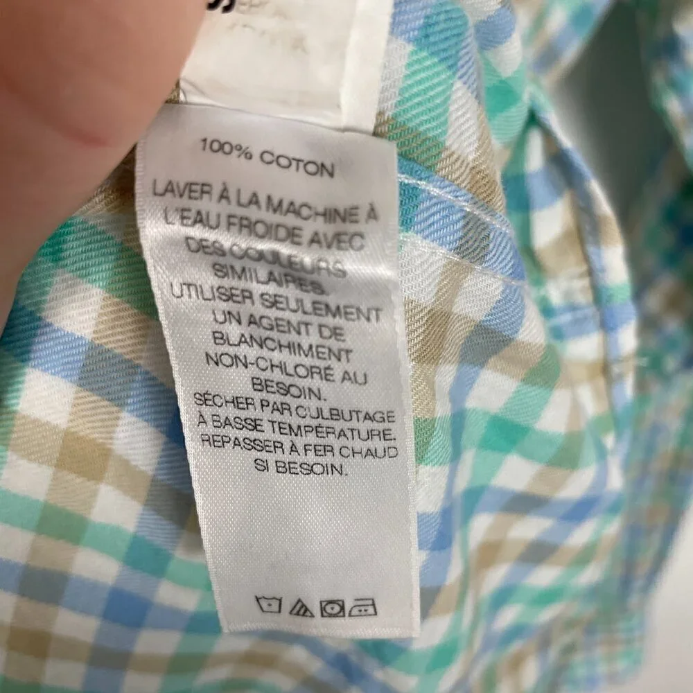 Banana Republic and Vineyard Vines Men's Button Down Plaid Slim Fit Bundle Sz: M